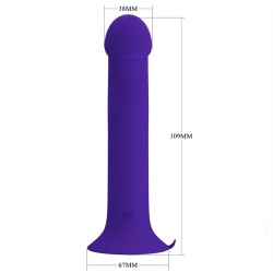 PRETTY LOVE - MURRAY YOUTH VIBRATING DILDO  RECHARGEABLE VIOLET