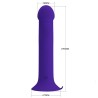 PRETTY LOVE - MURRAY YOUTH VIBRATING DILDO  RECHARGEABLE VIOLET