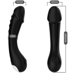 ARMONY - DILDO VIBRADOR PUNTO G SILICONA NEGRO