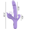 INTENSE - BILLIE MULTIFUNCTIONAL RECHARGEABLE SUCTION VIBRATOR WITH PURPLE PUSH BUTTON