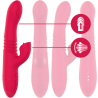 INTENSE - DUA MULTIFUNCTION RECHARGEABLE UP  DOWN VIBRATOR WITH RED TONGUE