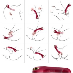 ARMONY - PRINCE DILDO VIBRADOR  ROTADOR ROJO