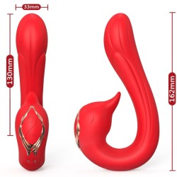 ARMONY - DELFIN VIBRADOR MULTIPOSICION  EFECTO CALOR ROJO