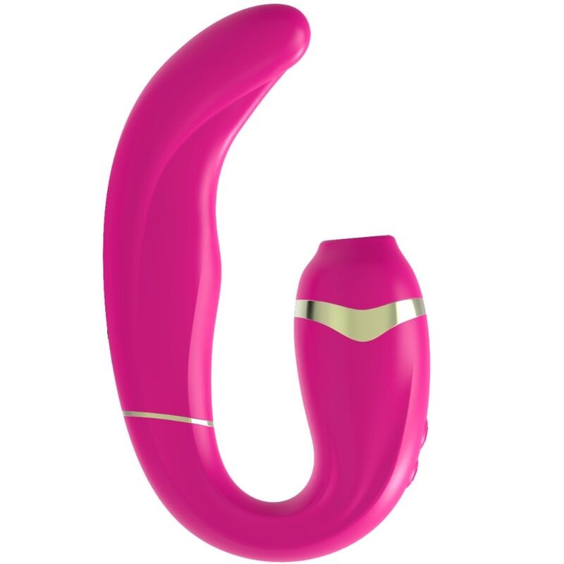 ADRIEN LASTIC - MYG SUCCIONADOR CLITORIS Y ESTIMULADOR G-SPOT ROSA