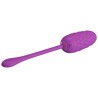 PRETTY LOVE - HUEVO VIBRADOR CON TEXTURA MARINA RECARGABLE MORADO