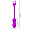PRETTY LOVE - ELVIRA RECHARGEABLE VIBRATING BALLS PURPLE