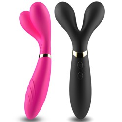 ARMONY - Y-WAND MASAJEADOR  VIBRADOR CABEZA DOBLE NEGRO