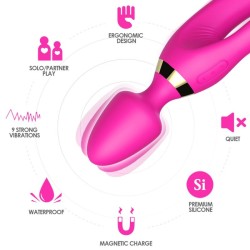 ARMONY - MASAJEADOR  VIBRADOR RABBIT FUCSIA