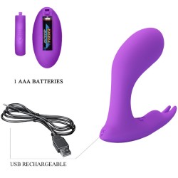PRETTY LOVE - IDABELLE VIBRATION  PULSATION REMOTE CONTROL VIOLET