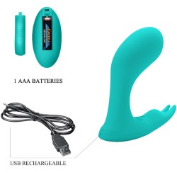PRETTY LOVE - IDABELLE VIBRATION  PULSATION REMOTE CONTROL BLUE
