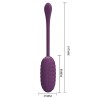 PRETTY LOVE - CASPER PURPLE RECHARGEABLE VIBRATING EGG