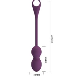 PRETTY LOVE - ELVIRA KEGEL BALLS APP CONTROL REMOTO MORADO