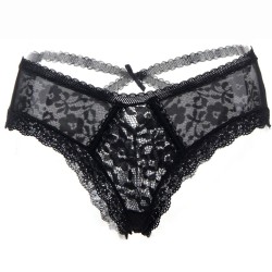 QUEEN LINGERIE - PANTIES DE ENCAJE FLORAL L/XL