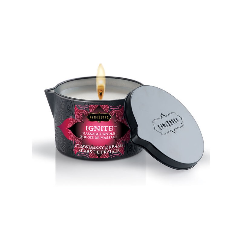 KAMASUTRA - STRAWBERRY DREAMS MASSAGE CANDLE 170 GR