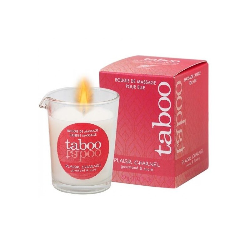 RUF - TABOO MASSAGE CANDLE FOR HER PLAISIR CHARNEL COCOA FLOWER AROMA
