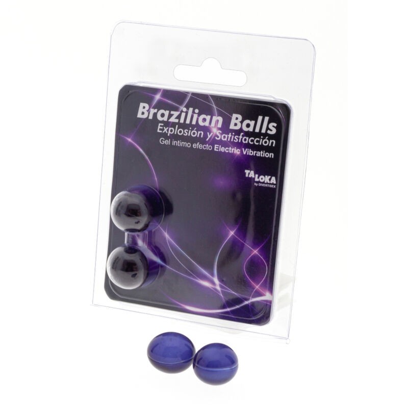 TALOKA - BRAZILIAN BALLS GEL EXCITANTE EFECTO VIBRACIÓN ELÉCTRICA 2 BOLAS