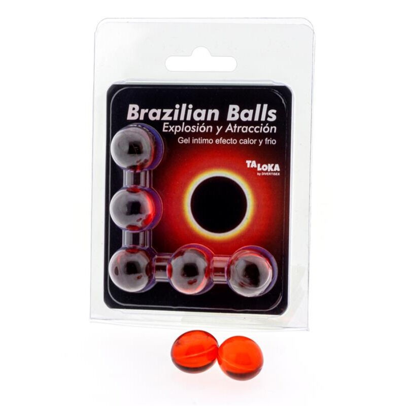 TALOKA - 5 BRAZILIAN BALLS HOT  COLD EFFECT EXCITING GEL