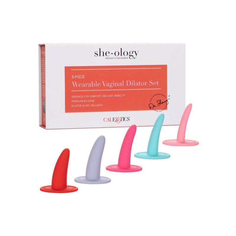 CALEXOTICS - KIT 5PC DILATADORES VAGINALES O ANALES MULTICOLOR