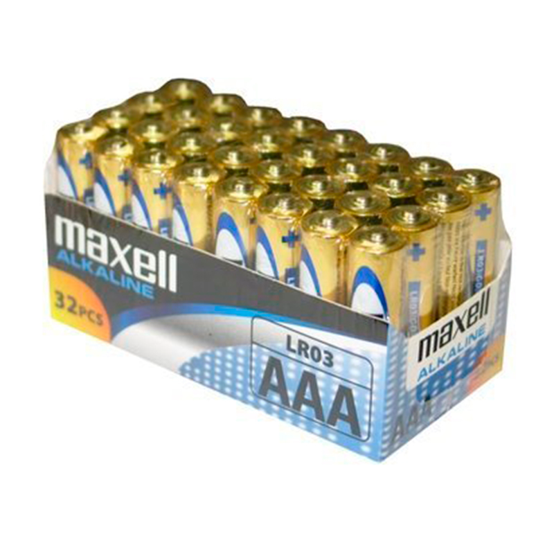 MAXELL - PILA ALCALINA AAA LR03 PACK*32 PILAS