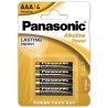 PANASONIC - BRONZE PILA ALCALINA AAA LR03 BLISTER*4