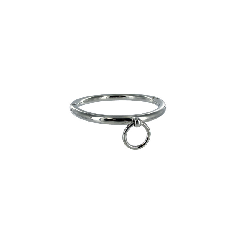 METAL HARD - BDSM NECKLACE WITH RING 18CM