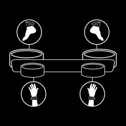 FETISH SUBMISSIVE - BONDAGE SPREADER BAR WITH NOPRENE LINING