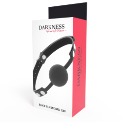 DARKNESS - BLACK SILICONE GAG