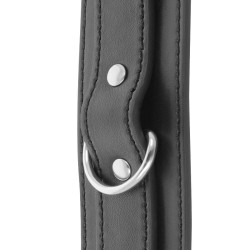 DARKNESS - BLACK ADJUSTABLE HANDCUFFS WITH DOUBLE REINFORCEMENT TAPE