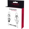 DARKNESS - METAL NIPPLE CLAMP WITH CHAIN