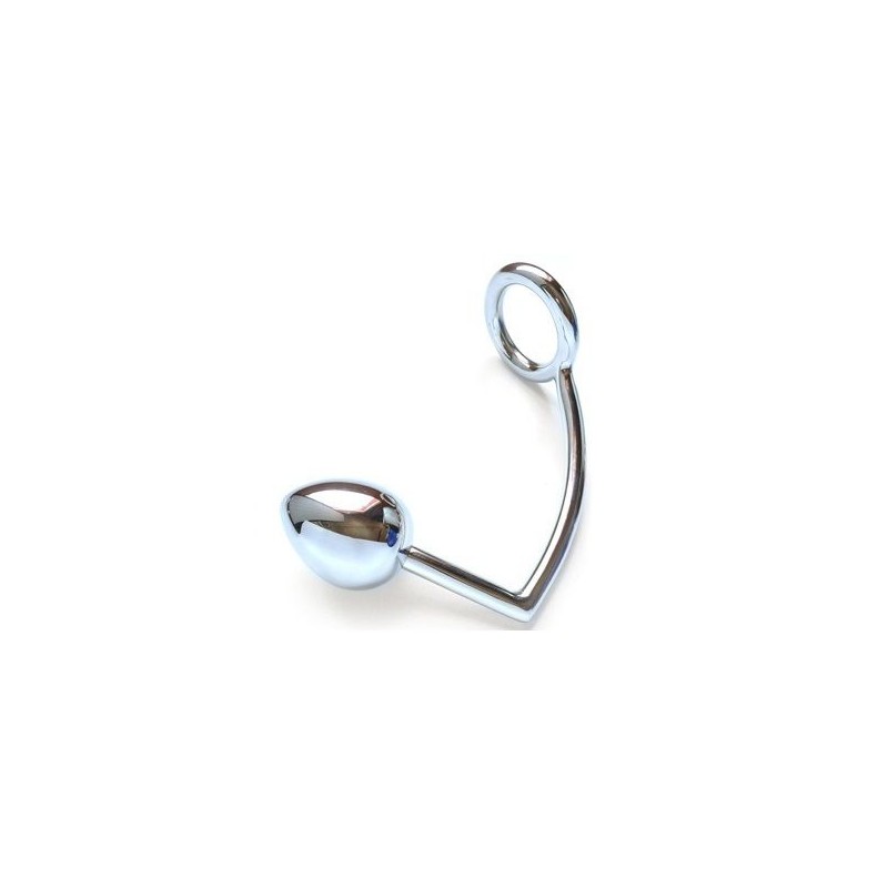 METAL HARD - RING WITH ANAL HOOK 40MM