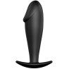 PRETTY LOVE - PLUG ANAL SILICONA FORMA PENE NEGRO