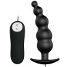 PRETTY LOVE - ANAL PLUG SILICONE EXTRA STIMULATION AND 12 VIBRATION MODES BLACK REMOTE CONTROL