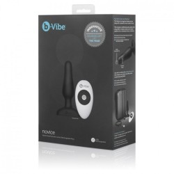 B-VIBE - NOVICE CONTROL REMOTO ANAL PLUG NEGRO