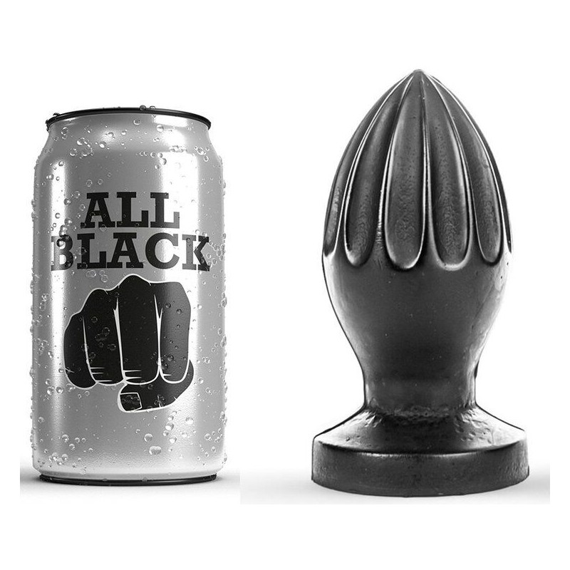 ALL BLACK - PLUG ANAL 12 CM