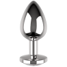 COQUETTE CHIC DESIRE - PLUG ANAL DE METAL TALLA L CRISTAL CLEAR 4 X 9CM