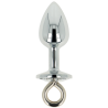 OHMAMA FETISH METAL BUTT PLUG WITH RING