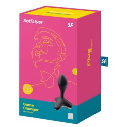 SATISFYER - GAME CHANGER PLUG VIBRADOR NEGRO