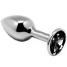 ALIVE - ANAL PLEASURE MINI PLUG METAL NEGRO TALLA L