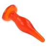 BAILE - PLUG ANAL TACTO SUAVE ROJO 14.2 CM