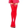 LEG AVENUE - MEDIAS ROJAS CON LAZO ROJO TALLA UNICA