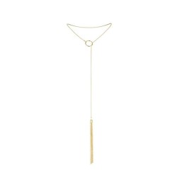 BIJOUX INDISCRETS - MAGNIFIQUE METAL NECKLACE WITH GOLDEN FRINGES
