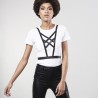 BIJOUX INDISCRETS - MAZE CROSSOVER HARNESS WITH BLACK NECKLINE