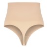 BYE-BRA - FAJA SIN COSTURAS ESTILO TANGA BEIGE TALLA M