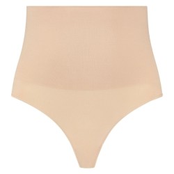 BYE-BRA - FAJA SIN COSTURAS ESTILO TANGA BEIGE TALLA M