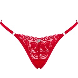 OBSESSIVE - LACELOVE TANGA ROJO M/L