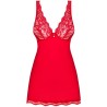 OBSESSIVE - BABYDOLL Y TANGA LUVAE ROJO S/M