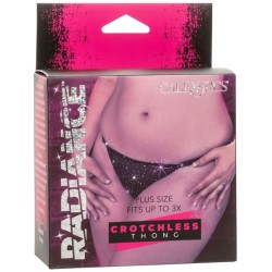 CALEXOTICS - RADIANCE TANGA SIN ENTREPIERNA PEDRERÍA TALLA GRANDE