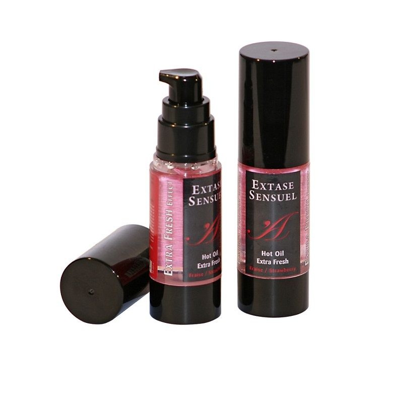 EXTASE SENSUAL - ACEITE MASAJE EFECTO EXTRA FRESH FRESA 30 ML