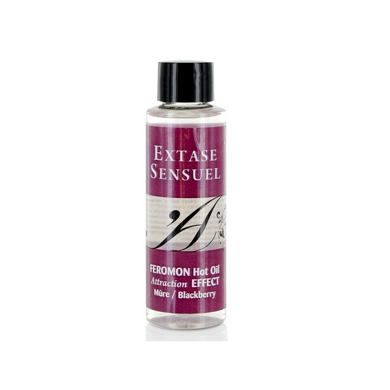 EXTASE SENSUAL - HEATING EFFECT MASSAGE OIL WITH BLACKBERRY PHEROMONES 100 ML
