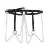 SUBBLIME - LEATHER RING CHAINBELT BLACK ONE SIZE